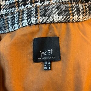 Yest Houndstooth Patterned Jacket‎